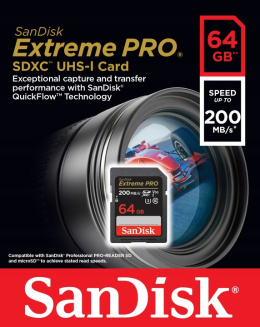 Karta pamięci SanDisk Extreme Pro SDXC 64GB 200MB/s