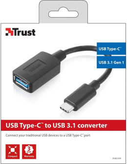 Adapter USB Trust USB-C na USB 3.1 (20967)