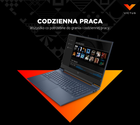 HP Victus 16 FullHD IPS 144Hz Intel Core i7-12700H 14-rdzeni 16GB DDR5 512GB SSD NVMe NVIDIA GeForce RTX 3050 Ti 4GB Windows 11