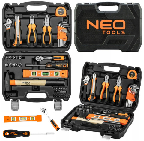 10-200 ZESTAW NARZĘDZI 60 ELEMENTÓW NEO TOOLS