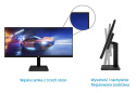 Monitor HP X34 Gaming 34 cali UWQHD 3440x1440 IPS 165Hz HDMI DisplayPort VESA 2V7W6E9