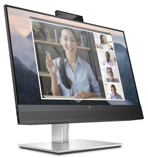 Monitor HP E24mv G4 Conferencing FullHD IPS 23.8 cali 1920x1080 HDMI DisplayPort VGA USB Type-A Kamera VESA PIVOT 169L0AA