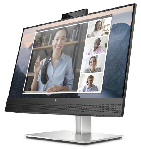 Monitor HP E24mv G4 Conferencing FullHD IPS 23.8 cali 1920x1080 HDMI DisplayPort VGA USB Type-A Kamera VESA PIVOT 169L0AA