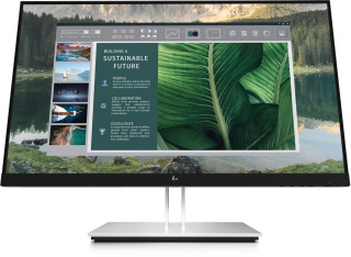 Monitor HP E24u G4 FullHD IPS 23.8 cali 1920x1080 HDMI DisplayPort USB-C hub USB VESA PIVOT 189T0AA