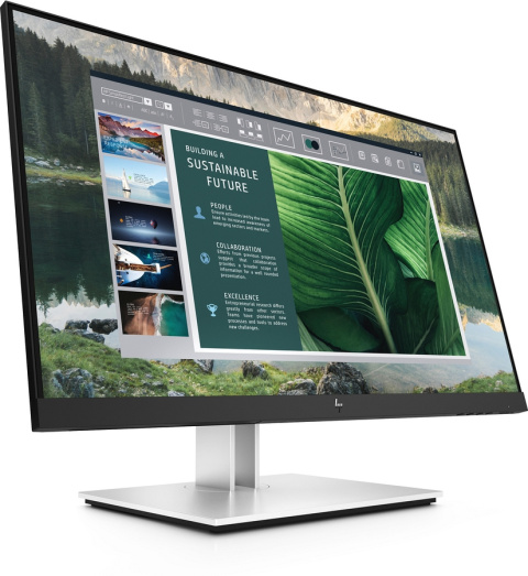 Monitor HP E24u G4 FullHD IPS 23.8 cali 1920x1080 HDMI DisplayPort USB-C hub USB VESA PIVOT 189T0AA