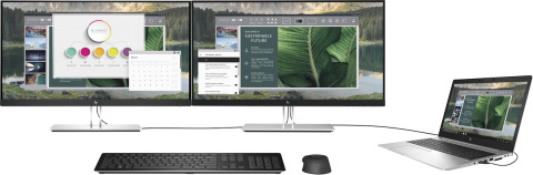 Monitor HP E24u G4 FullHD IPS 23.8 cali 1920x1080 HDMI DisplayPort USB-C hub USB VESA PIVOT 189T0AA