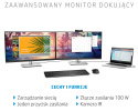 Monitor HP E27d G4 QHD USB-C Docking IPS 75Hz 27 cali 2560x1440 HDMI DisplayPort USB-C Power Delivery 100W VESA PIVOT 6PA56A4