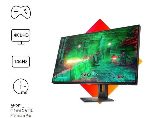 Monitor HP Omen 27u 4K Gaming UltraHD IPS 144Hz HDR 27 cali 3840x2160 HDMI DisplayPort USB Type-C 3G6W0E9