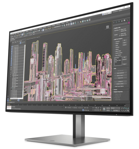 Monitor HP Z27u G3 QHD USB-C IPS 27 cali 2560x1440 HDMI 2.0 DisplayPort USB Type-C RJ45 Power Delivery 100W pivot VESA 1B9X2AA