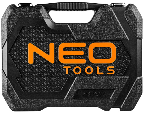 10-054 KLUCZE NASADOWE 1/2", 1/4", ZESTAW 73 SZT., CRV NEO TOOLS