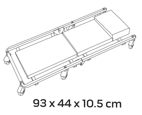 11-600=D1 LEŻANKA WARSZTATOWA SKŁADANA, 930 X 440 X 105 MM NEO TOOLS