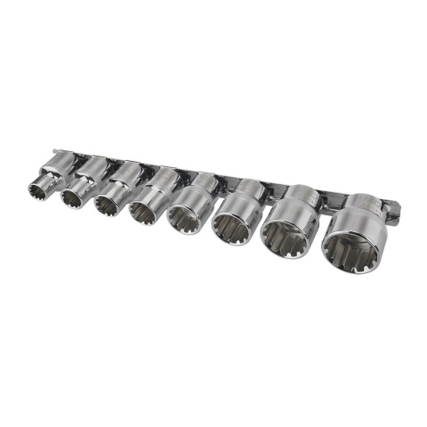 08-651 NASADKI SPLINE 1/2", ZESTAW 8 SZT. NEO TOOLS