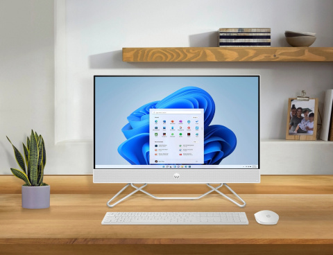 AiO HP 24 FullHD AMD Ryzen 5 5500U 6-rdzeni 8GB DDR4 512GB SSD NVMe Windows 11 + klawiatura i mysz