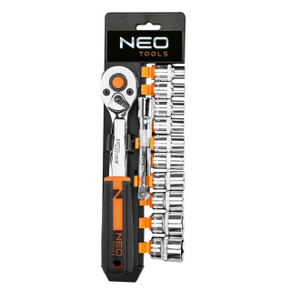 10-020 KLUCZE NASADOWE 3/8", ZESTAW 12 SZT. NEO TOOLS