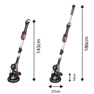 59G265 SZLIFIERKA DO GIPSU 800W , 225MM/215 MM, LED GRAPHITE