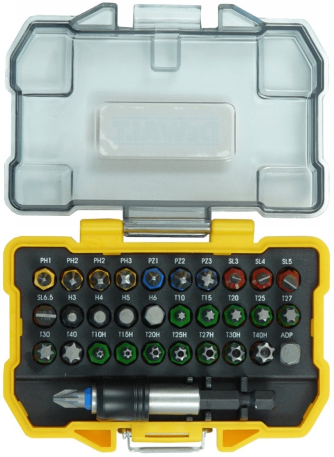 DT7969M-QZ Zestaw Bitów Śrubokrętów, Wielokolorowy, 32 szt. Dewalt