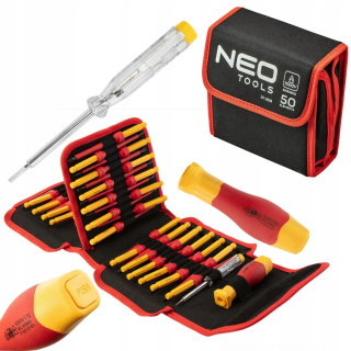 01-309 KOŃCÓWKI WKRĘTAKOWE Z UCHWYTEM 1000V, 50 SZT. NEO TOOLS