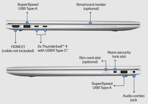 HP EliteBook 860 G10 16 WUXGA IPS Intel Core i5-1335U 10-rdzeni 16GB DDR5 512GB SSD NVMe LTE 4G Windows 11 Pro