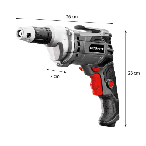 58G794 WIERTARKO-WKRĘTARKA SIECIOWA 520W, OBROTY 0-4200 MIN?1, WALIZKA GRAPHITE