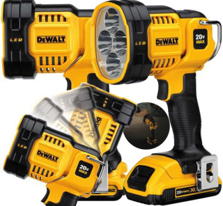 DCL043-XJ Akumulatorowa latarka reflektor Led 18V XR Li-Ion DeWalt