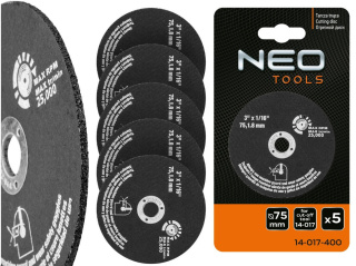 14-017-400 TARCZA TNĄCA DO 14-017, ZESTAW 5 SZT. NEO TOOLS