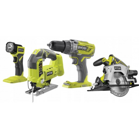 RCK184A-252S ZESTAW ELEKTRONARZĘDZI RYOBI (WIERTARKO-WKRĘTARKA R18DD3, WYRZYNARKA R18JS, PILARKA RWSL1801 + AKCESORIA)
