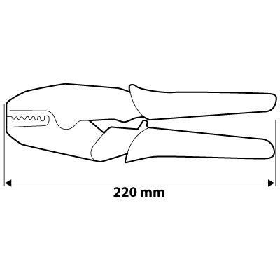 01-506 SZCZYPCE DO ZACISKANIA KOŃCÓWEK TULEJKOWYCH 0.5-16 MM2 (22-6 AWG) NEO TOOLS