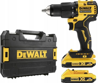 DCD709D2T-QW Wiertarko-wkrętarka udar 65Nm 2x(2,0Ah) 18V DeWalt