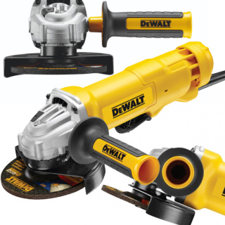 DWE4203-QS Szlifierka kątowa 125mm z włącznikiem łopatkowym, 1010W DeWALT