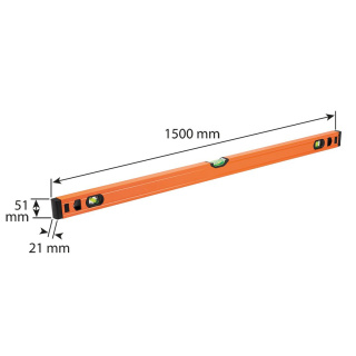 71-136 POZIOMNICA ALUMINIOWA S 300, 3 LIBELLE, 150 CM NEO TOOLS