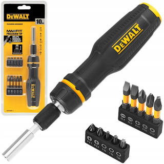 DEWALT DWHT68001-0 WKRĘTAK TELESKOPOWY Z GRZECHOTKĄ BITAMI 11 ELEMENTÓW