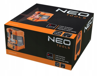 NEO 75-101 LASER KRZYŻOWY POZIOMICA 15m + UCHWYT