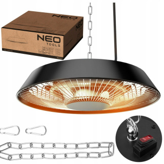 NEO PROMIENNIK SUFITOWY LAMPA GRZEWCZA WISZĄCA NAGRZEWNICA 1500W 90-037