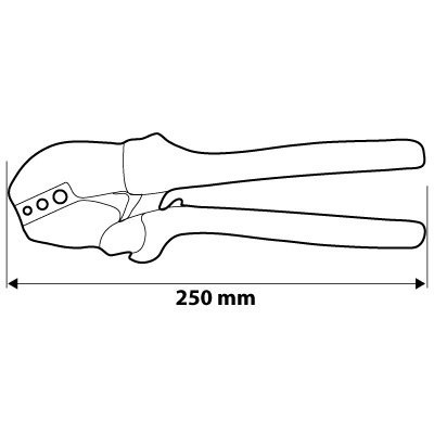 01-503 SZCZYPCE DO ZACISKANIA KOŃCÓWEK KONEKTOROWYCH 22-10AWG NEO TOOLS