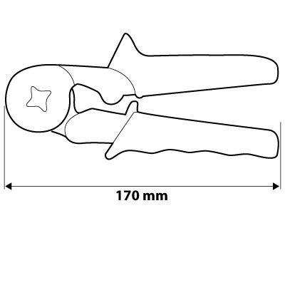 01-507 ZACISKARKA KOŃCÓWEK TULEJKOWYCH, ŚREDNICA TULEJEK: 0.25 - 6 MM2 NEO TOOLS