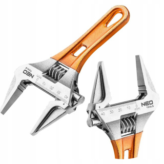 03-021 KLUCZ NASTAWNY KRÓTKI 156 MM, ZAKRES 0-43 MM NEO TOOLS