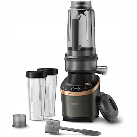 BLENDER KIELICHOWY Z MODUŁEM SOKOWIRÓWKI PHILIPS HR3770/10 +2DZBANKI TRITAN