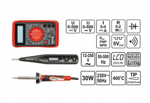 YT-39009 ZESTAW NARZĘDZI DLA ELEKTRYKÓW 68 CZ. YATO