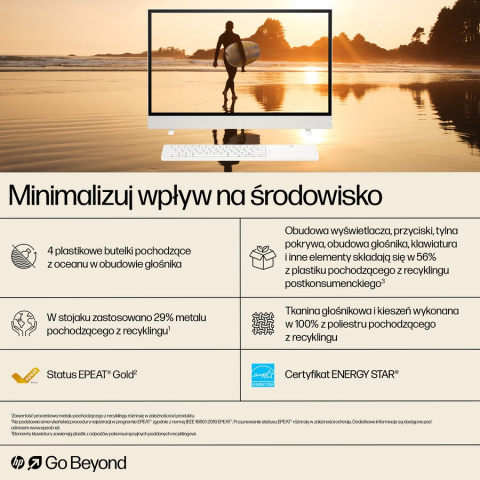 Dotykowy AiO HP ENVY Move 24 QHD IPS Intel Core i5-1335U 10-rdzeni 16GB LPDDR5 512GB SSD NVMe Windows 11 + klaw. i pokrowiec