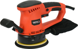 YT-82207 Szlifierka mimośrodowa 450w 150mm do usuwania rdzy, szpachlówki i farby z metalu, drewna 4000-13000 obr/min YATO