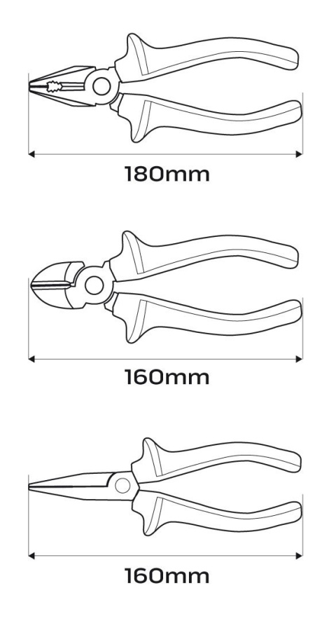 01-237 ZESTAW SZCZYPIEC I WKRĘTAKÓW 1000V, 7 SZT. NEO TOOLS