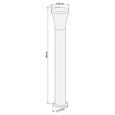 LAMPA OGRODOWA SŁUPEK 80CM 99-081 NEO TOOLS