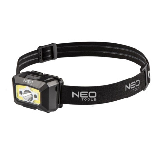 LATARKA CZOŁOWA AKUMULATOROWA USB 250 LM COB LED + CZUJNIK RUCHU 99-073 NEO TOOLS