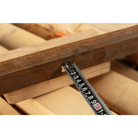 MIARA ZWIJANA STALOWA SUPER BLACK 5 M X 19 MM, AUTO BLOKADA, DWA PRZYCISKI STOP, MAGNES 67-242 NEO TOOLS