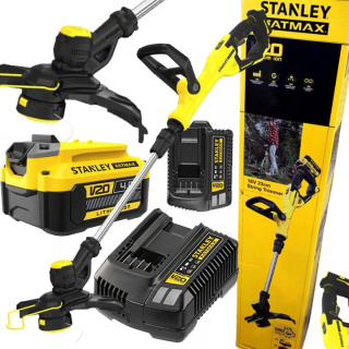 SFMCST933M1-QW Podkaszarka żyłkowa 18V STANLEY® FATMAX® V20 33CM, akumulator 4Ah i ładowarka 2A