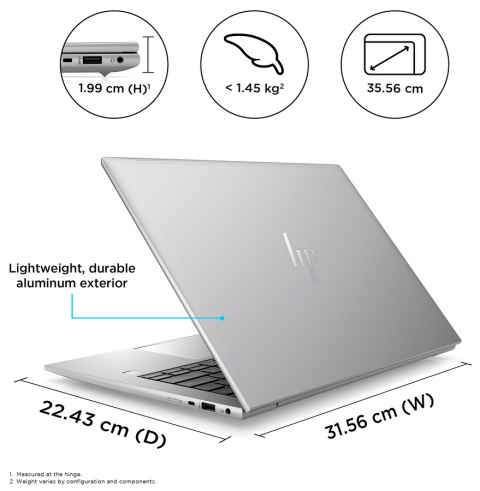 HP ZBook Firefly 14 G10 WQXGA IPS 120Hz DreamColor Intel i7-1365U 10-rdzeni 32GB DDR5 1TB SSD NVMe NVIDIA RTX A500 4GB Win11 Pro