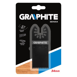 BRZESZCZOT DO DREWNA HCS, SZEROKOŚĆ OSTRZA 34 MM 56H054 GRAPHITE multitool