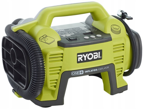 RYOBI POMPKA KOMPRESOR DO POMPOWANIA AKUMULATOROWY 18V R18I + WĘŻE, PRESTA