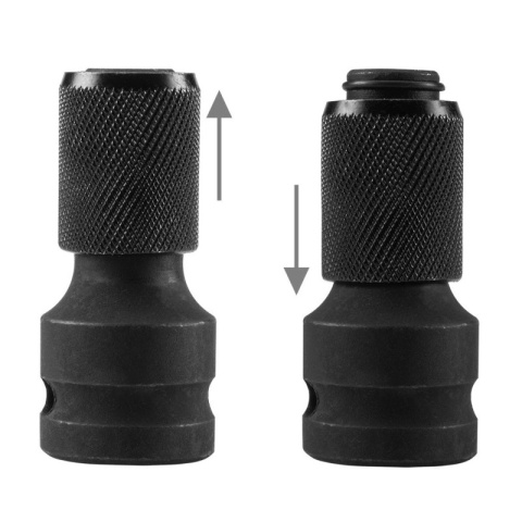 GRAPHITE PRZEJŚCIÓWKA ADAPTER UDAROWY Z 1/2" KWADRAT NA 1/4" HEX 50 MM