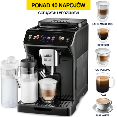 ECAM450.55 G Ekspres DELONGHI Eletta Explore (spienianie mleka na ciepło i zimno)